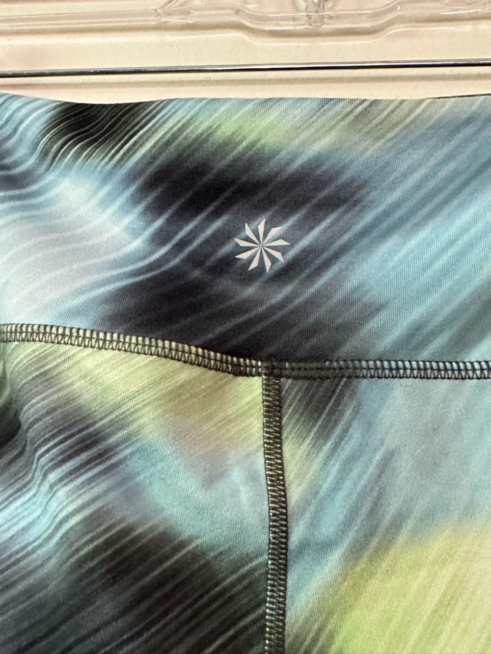 Athleta XL Women’s blue tie-die leggings - Picture 3 of 4